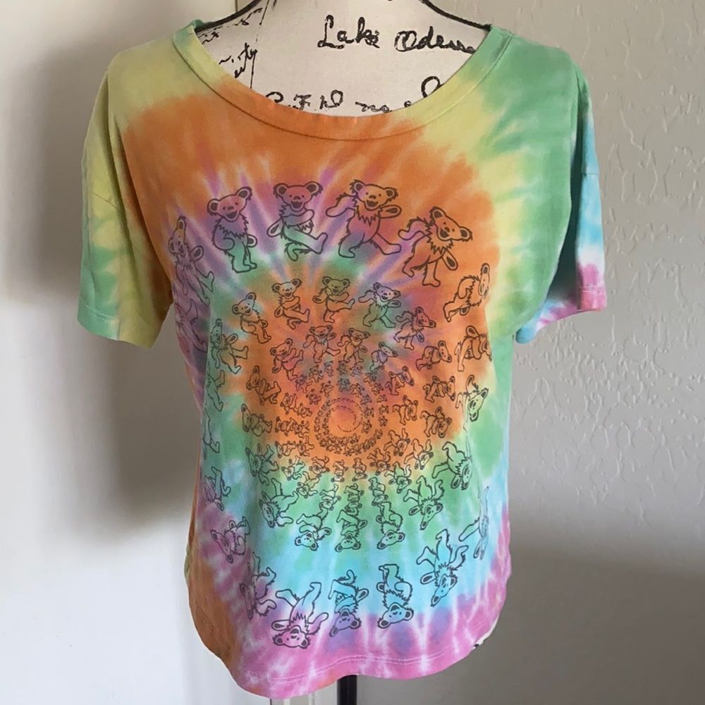 Chaser Grateful Dead Tie Dye Spiral Bears Shirt